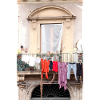 Fenster mit Wäscheleine
