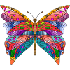 Bunter Schmetterling