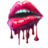 dripping lips
