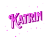 Katrin's name personalized