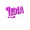 Nom Lidia personnalisé