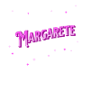 Margarete's name personalized