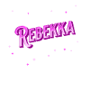 Le nom de Rebekka personnalisé