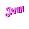 Janin name personalized