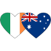 Ireland Australia Flag Heart