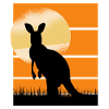 Cangaroo in Sunset
