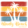 Manly Beach Australia retro