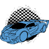 Buga Sports Car Raceflag