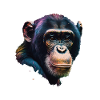 Chimpanzee Monkey Portrait