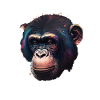 Chimpanzee Monkey Portrait