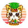 Ananas Katze