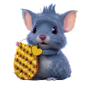 Chinchilla loves pineapple