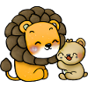 Leo cuddles bear
