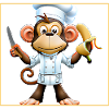 Bananen Affe kocht