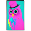 Owl with hat