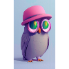 Owl with hat