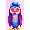 Owl with hat
