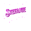 Stefanie's name personalized