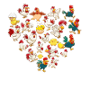 Herz Huhn Hühner