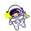 Astronaut with Banana