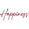 Happiness typography