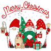 Elves Christmas Merry Christmas Gnomies