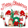 Elves Christmas Merry Christmas Gnomies