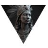 Cadre triangulaire femme indienne