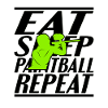 Manger du paintball endormi