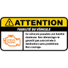 Avertissement véhicule avec une fiabilité douteuse
