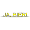 JA BIER gelbe Schrift
