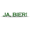 JA BIER grüne Schrift