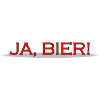 JA BIER rote Schrift