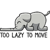 Elefant too lazy to move