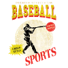 Baseball Baseball Player USA Sport Vintage Retro