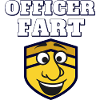 Funny face officer fart