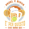 Padel and beer, paddle