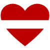Latvia Flag Heart