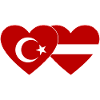 Turkey Latvia Flag Heart