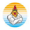 Chicken with cool sunglasses