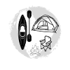 Kajakfahren und Campen