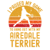 Tennis and Airedale Terriers