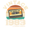 Retro sunset cassette 1983