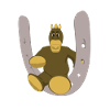 Horse with horseshoe