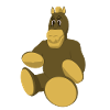 Pferd mit runden Füßen