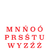 Poland Polska Polish Alphabet Flag