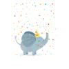 Confetti Elephant