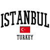 Istanbul Turkey Flag Motif Graphic