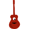 guitare acoustique souriante