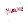 Gabriele's name personalized